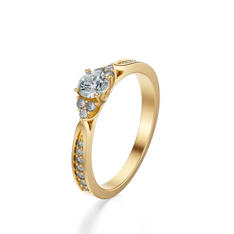 Pierścionek zaręczynowy z diamentami AJPZ_084